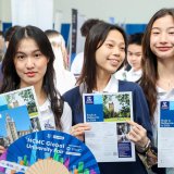 Students at ISHCMC University Fair