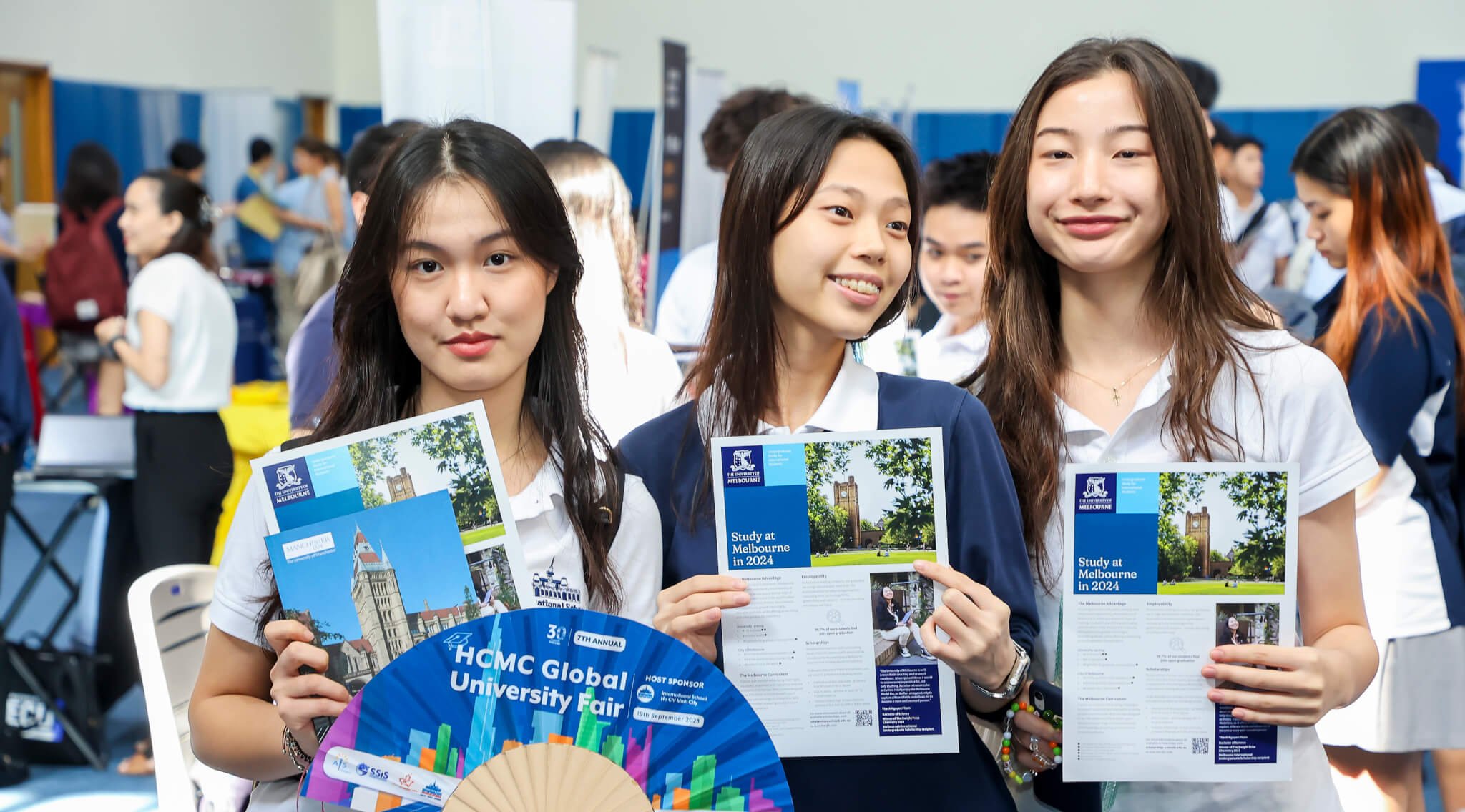 Students at ISHCMC University Fair